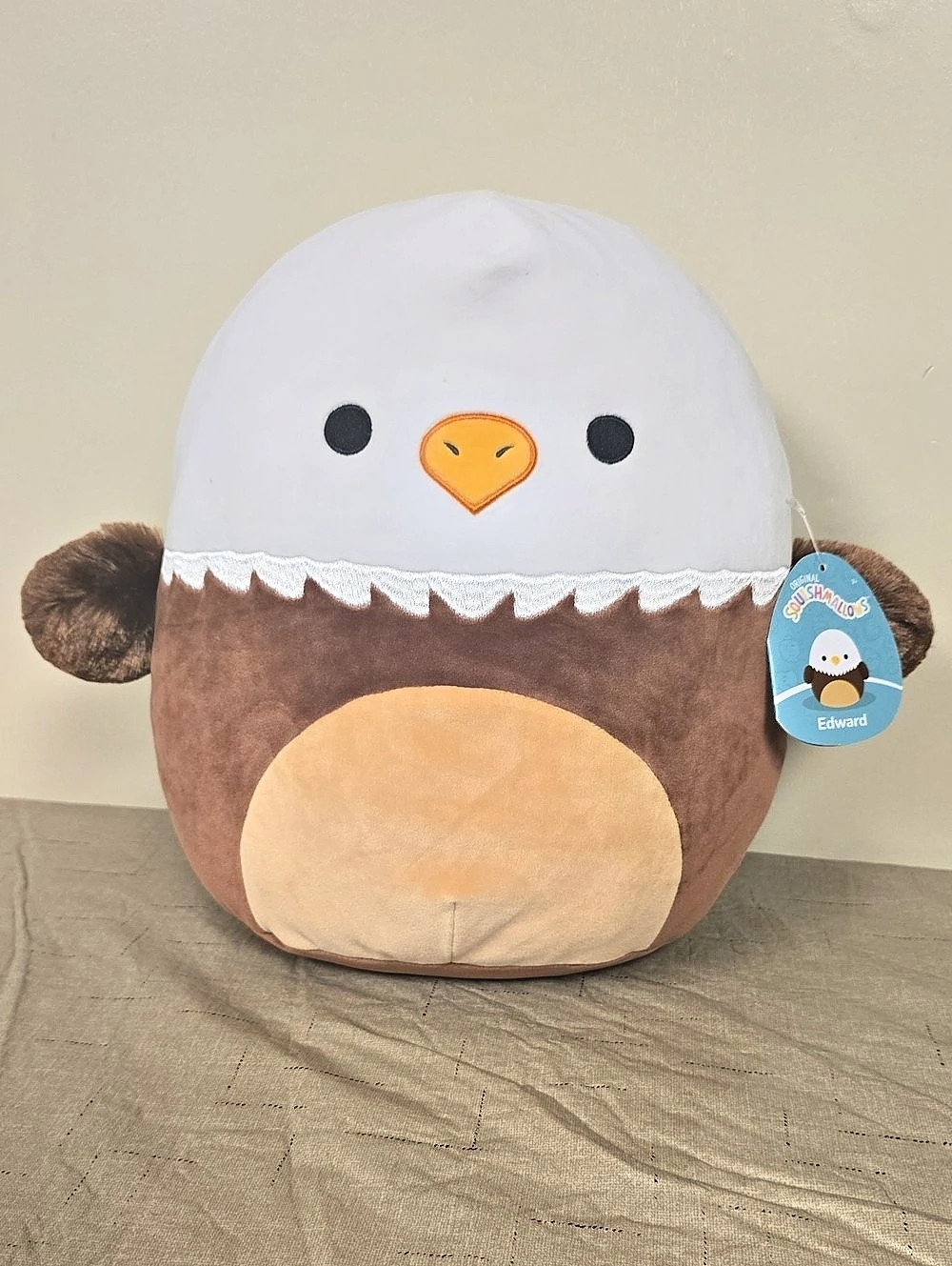 Squishmallows Edward the Eagle Plush Eagle Brown & White